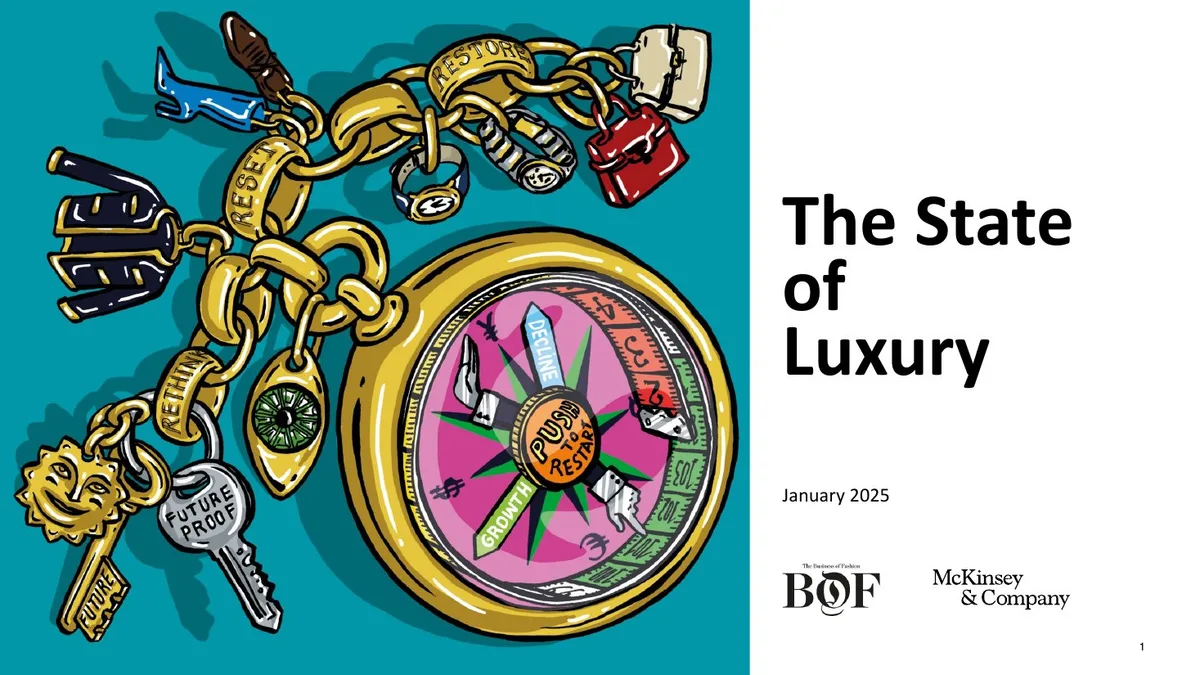 Features a thematic illustration of a compass and charms representing industry themes.