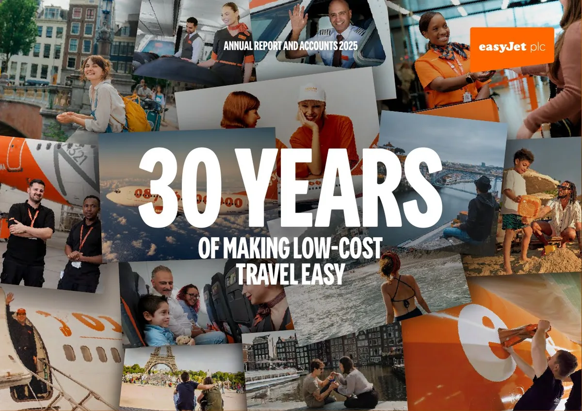 The slide is a visual collage celebrating the 30th anniversary of the company.