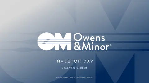 Owens&amp;Minor | Investor Day Presentation Deck | 94 slides
