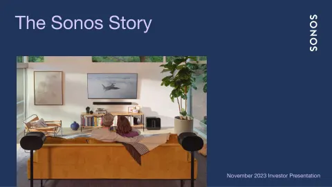 Sonos | Investor Presentation Deck | 21 slides
