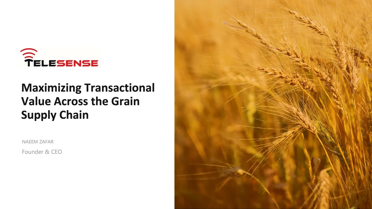 Pitch deck TeleSense used to raise $10.2 million in Series B funding · slide 1