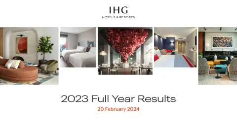 IHG Hotels | Results Presentation Deck | 40 slides