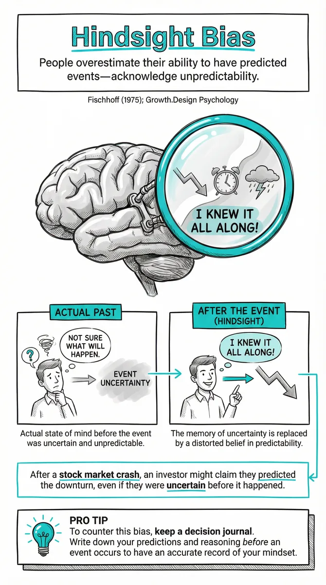 Hindsight Bias pattern illustration