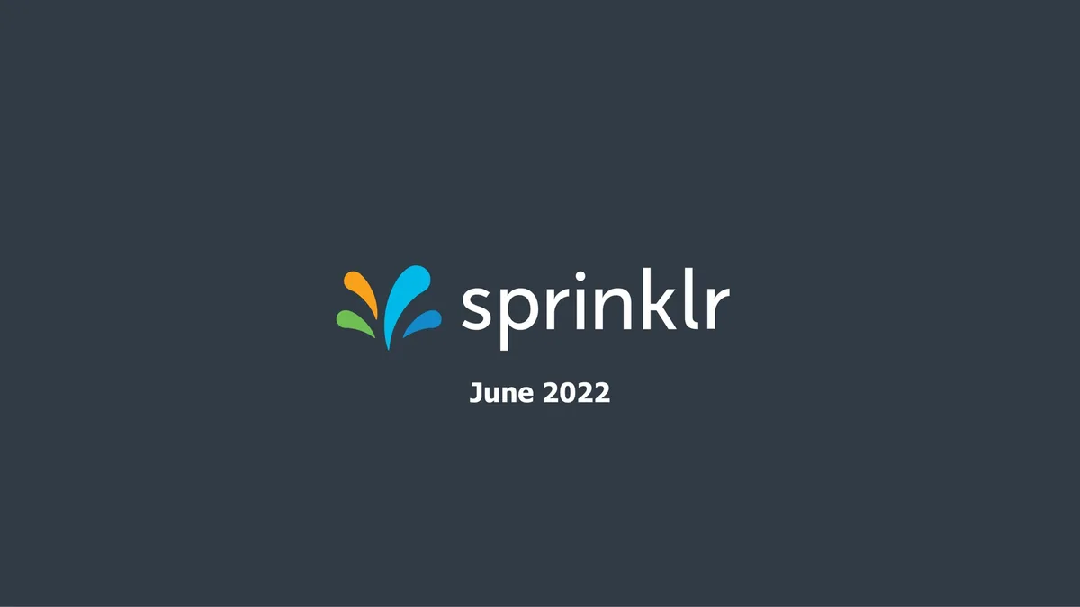 Sprinklr | Investor Presentation Deck | 26 slides · slide 1
