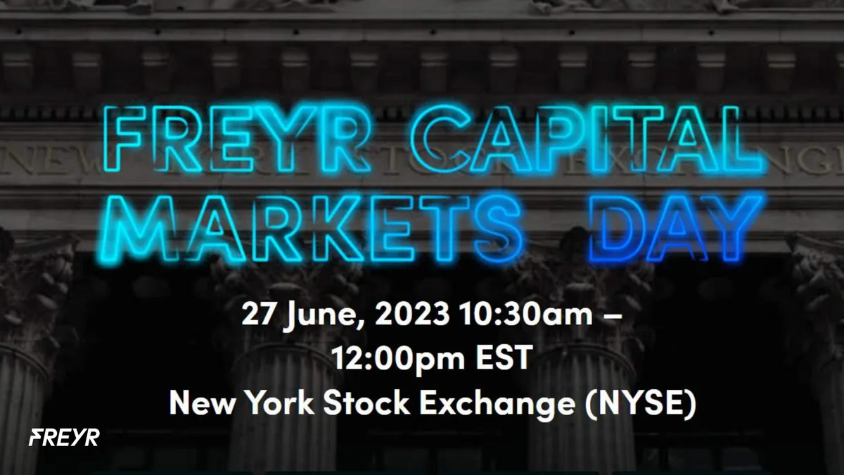 Freyr | Investor Day Presentation Deck | 29 slides · slide 1