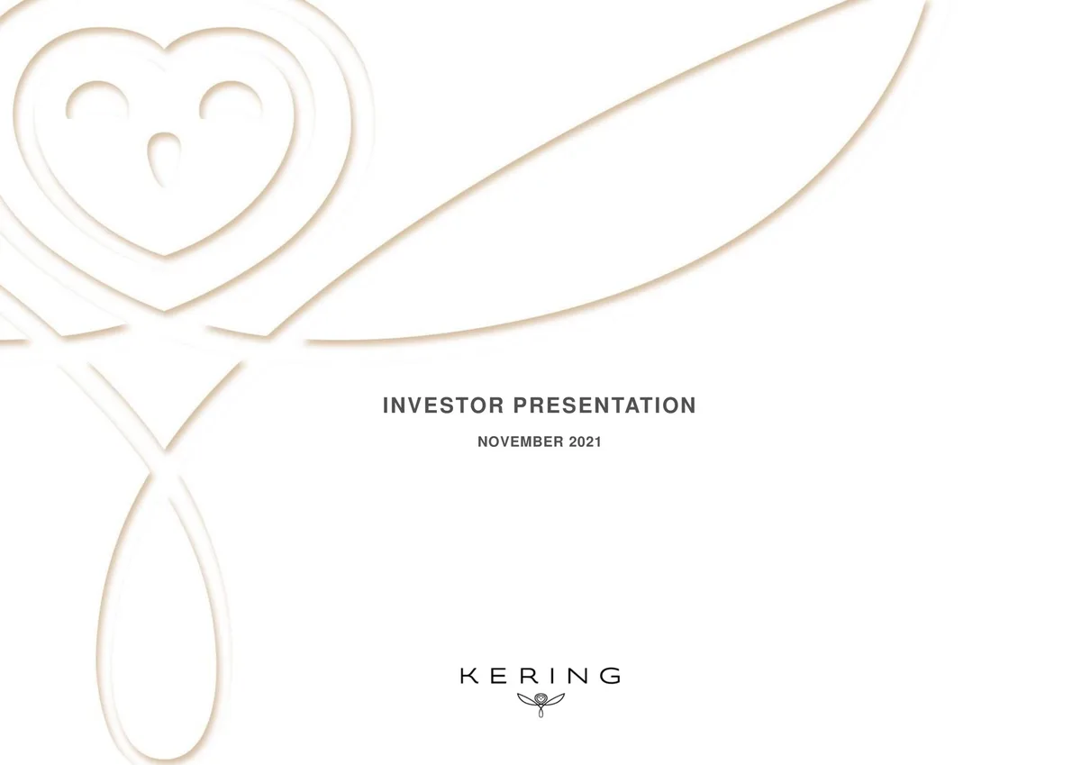 Kering | Investor Presentation Deck | 57 slides · slide 1
