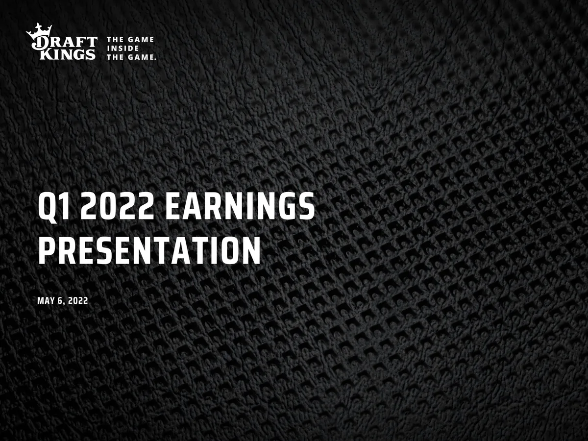 DraftKings | Results Presentation Deck | 11 slides · slide 1