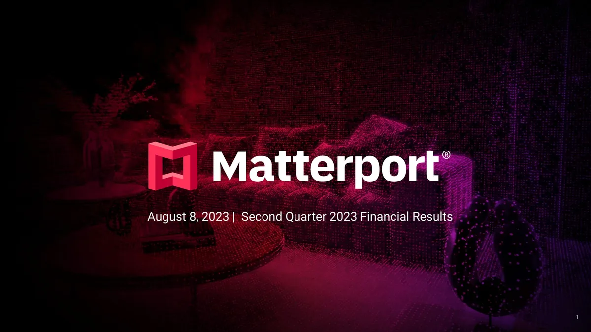 Matterport | Results Presentation Deck | 21 slides · slide 1