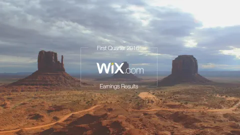 Wix | Results Presentation Deck | 21 slides