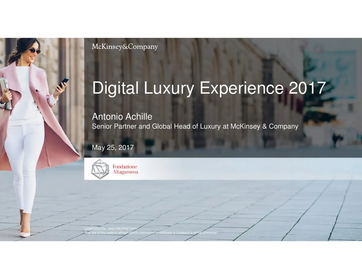 Digital Luxury Experience · slide 1