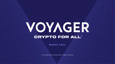 Voyager Digital | Investor Presentation Deck | 31 slides