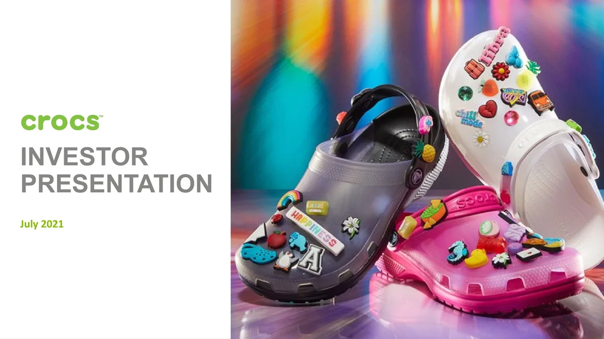 Crocs | Investor Presentation Deck | 30 slides · slide 1