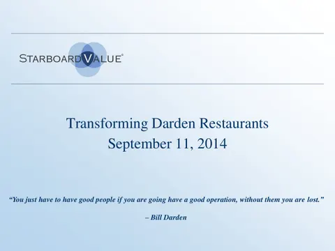 Darden Restaurants, Inc. (DRI)
