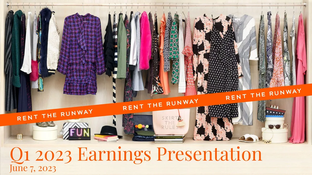 Rent The Runway | Results Presentation Deck | 34 slides · slide 1