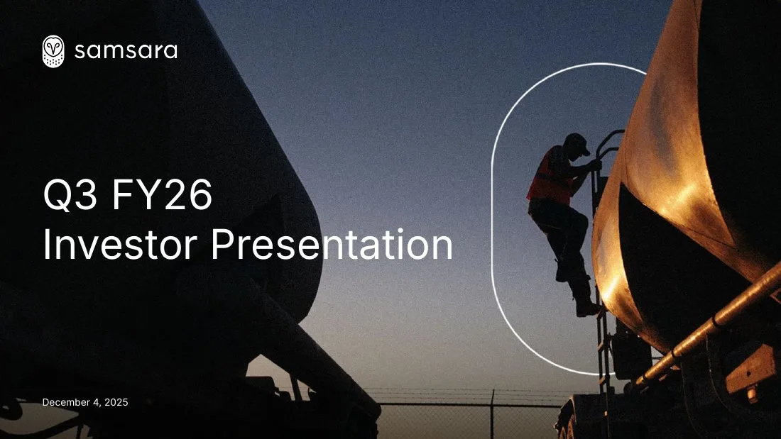2025 Q3FY26 Investor Presentation · slide 1