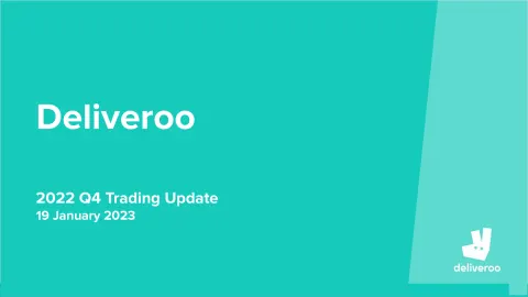 Deliveroo | Results Presentation Deck | 15 slides