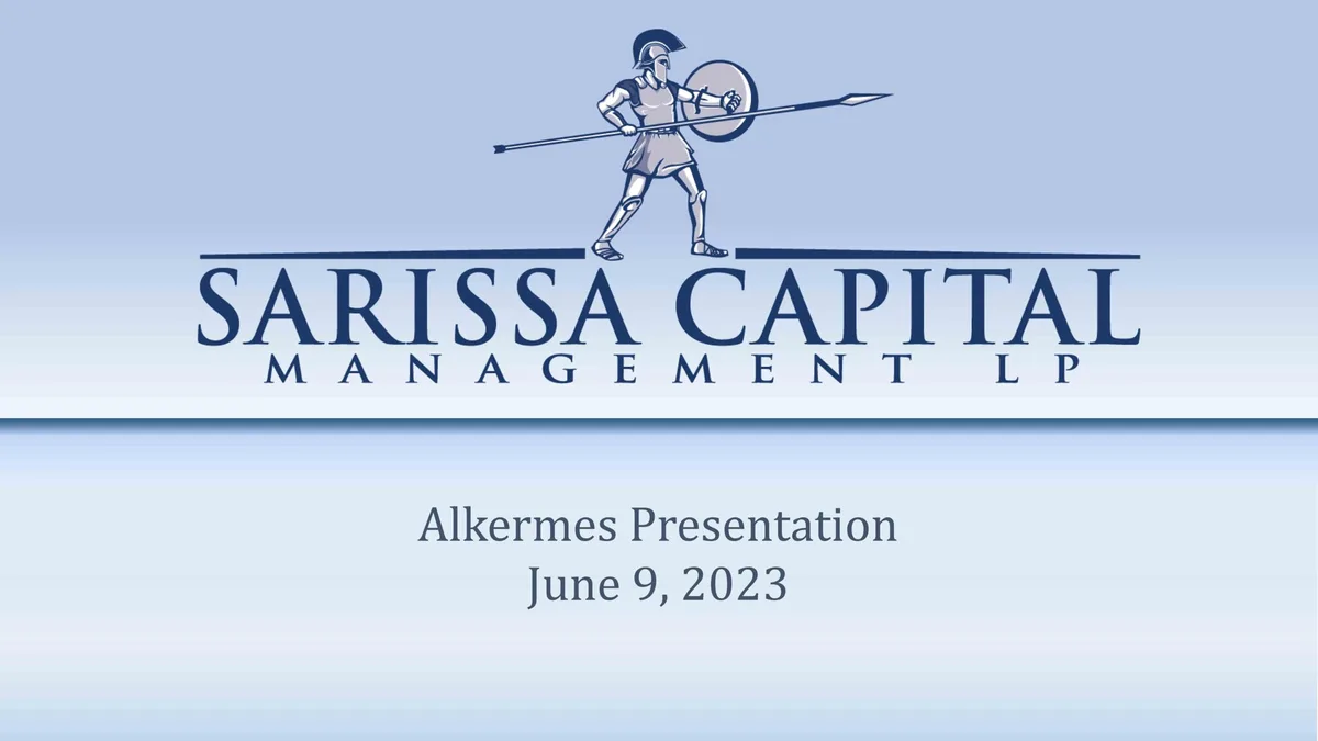 Sarissa Capital | Activist Presentation Deck | 36 slides · slide 1