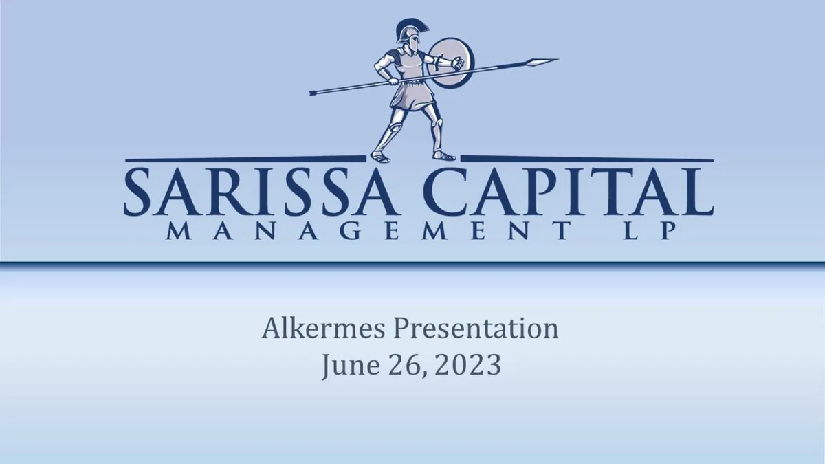 Sarissa Capital | Activist Presentation Deck | 17 slides · slide 1
