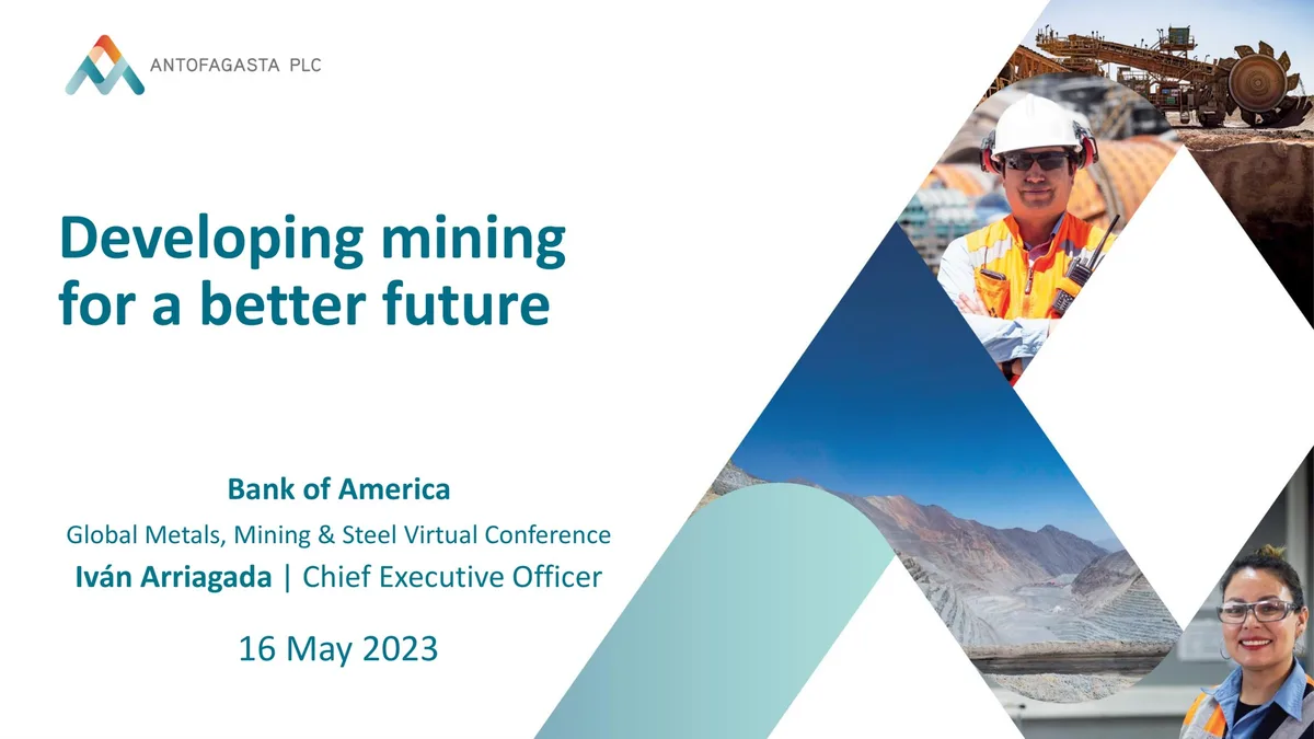 Antofagasta | Investor Conference Presentation Deck | 7 slides · slide 1
