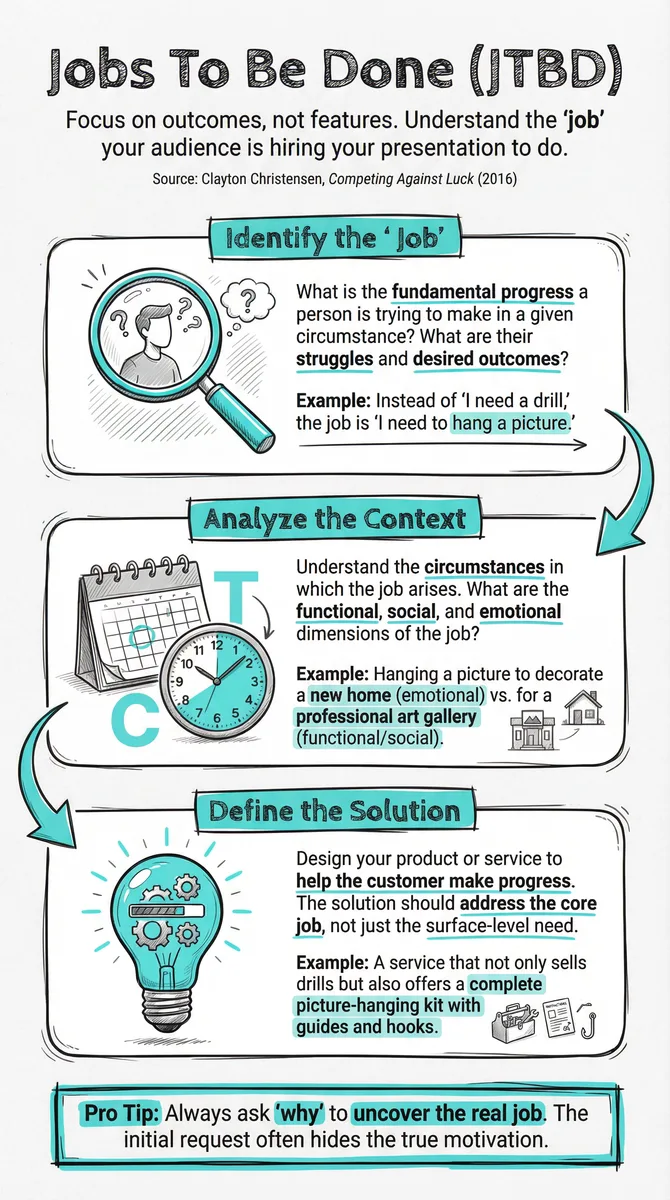 Jobs To Be Done (JTBD) illustration