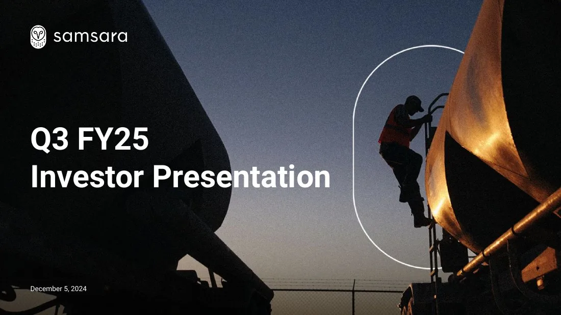 2024 Q3FY25 Investor Presentation · slide 1