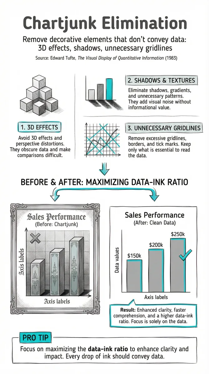 Chartjunk Elimination pattern illustration