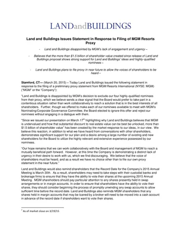 MGM Resorts International (MGM)