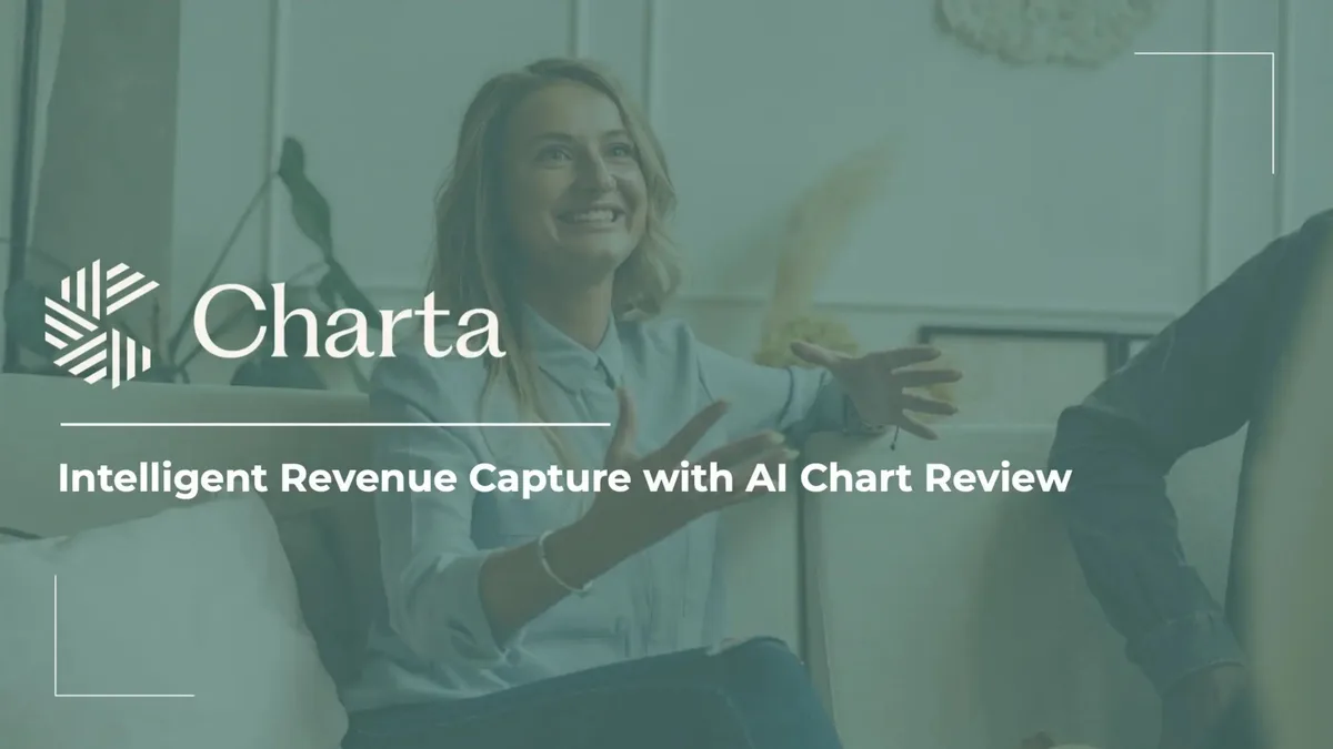 Charta Health got $8.1 million for healthcare AI using this pitch deck · slide 1