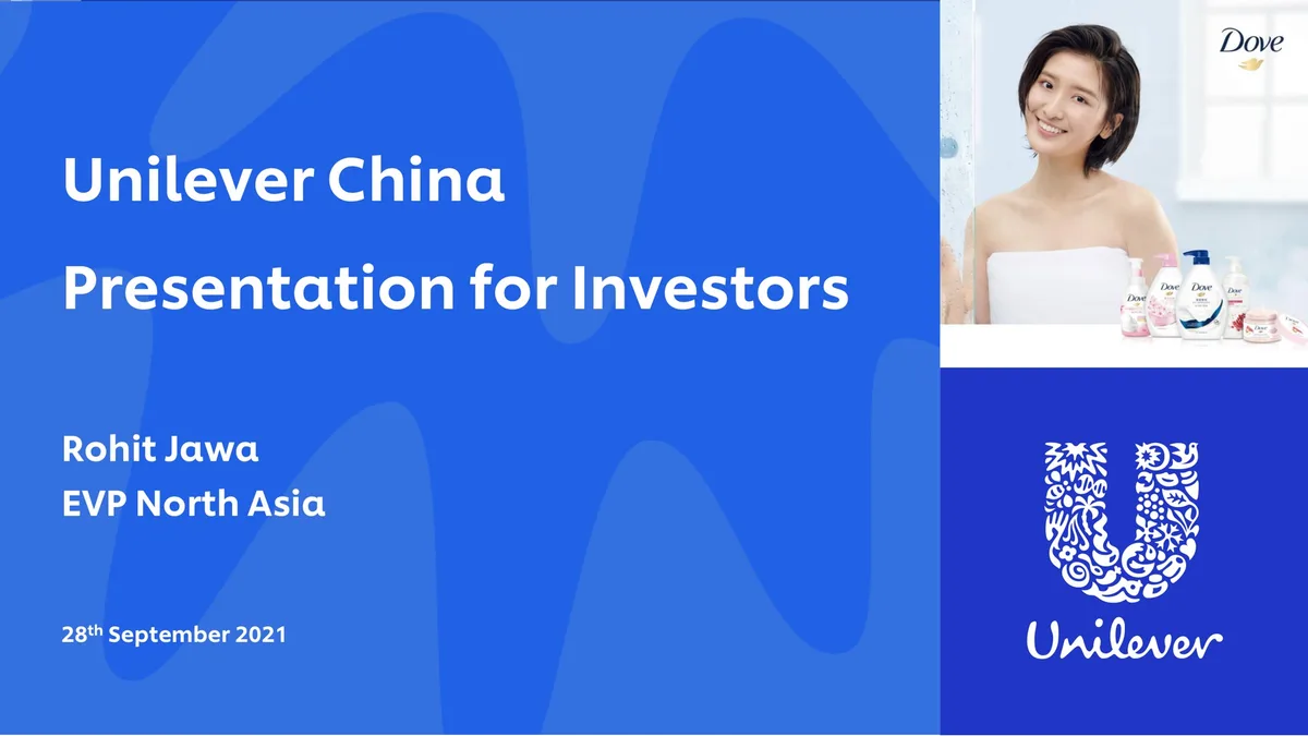 Unilever | Investor Day Presentation Deck | 28 slides · slide 1