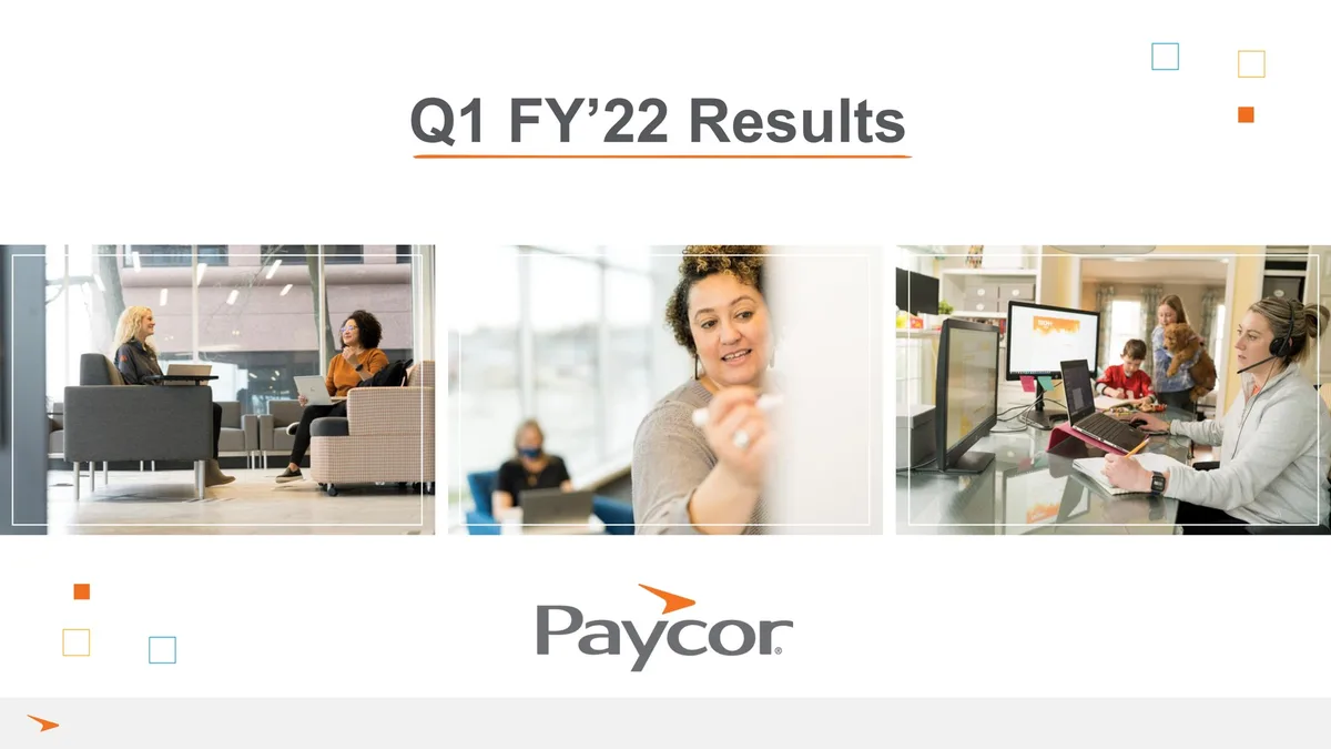 Paycor | Results Presentation Deck | 18 slides · slide 1