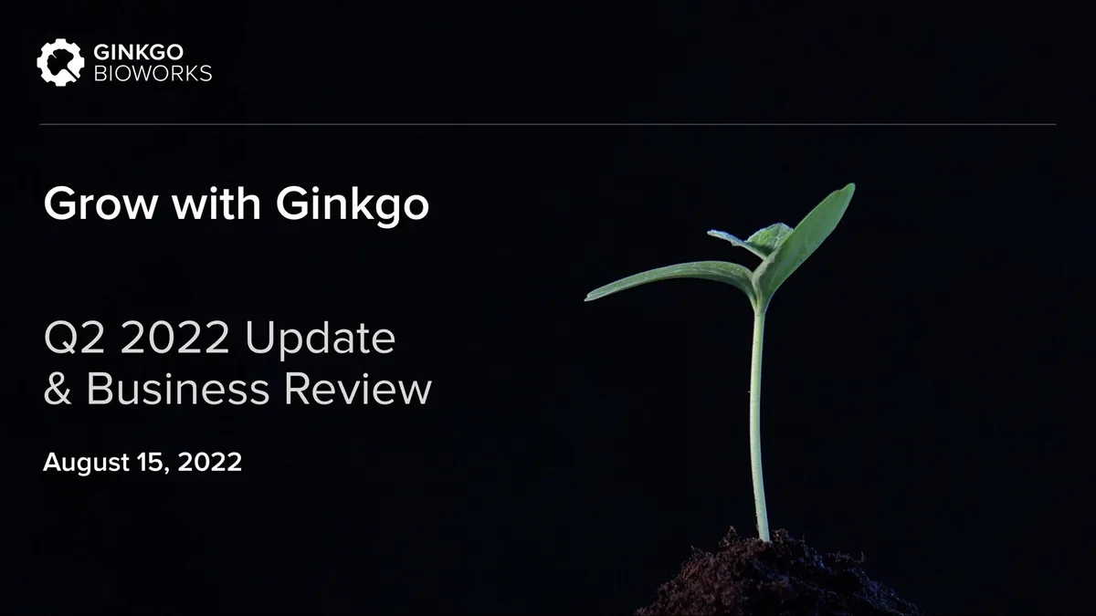 Ginkgo | Results Presentation Deck | 40 slides · slide 1