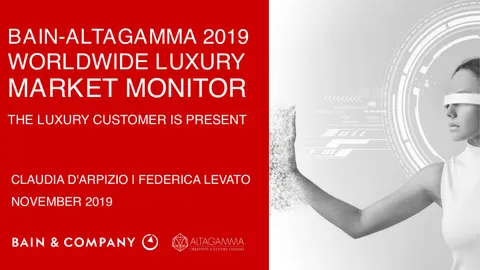 Altagamma 2019 Worldwide Luxury Market Monitor