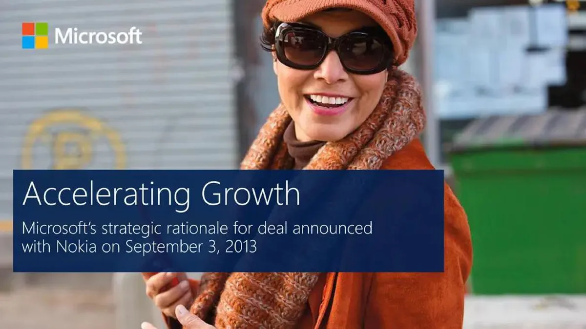 Microsoft | Mergers and Acquisitions Presentation Deck | 30 slides · slide 1