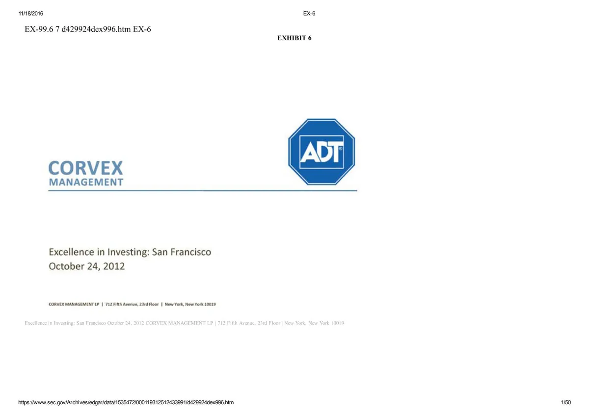 This is a SEC filing exhibit cover page.