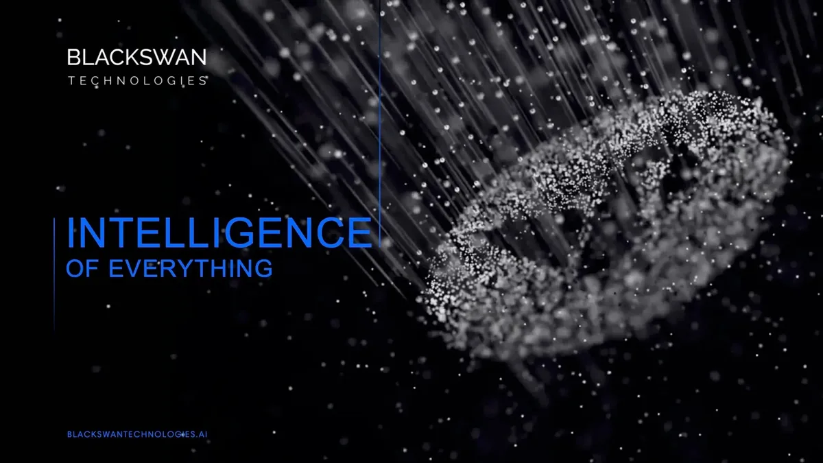 The pitch deck BlackSwan used to raise $28 million in Series A funding · slide 1