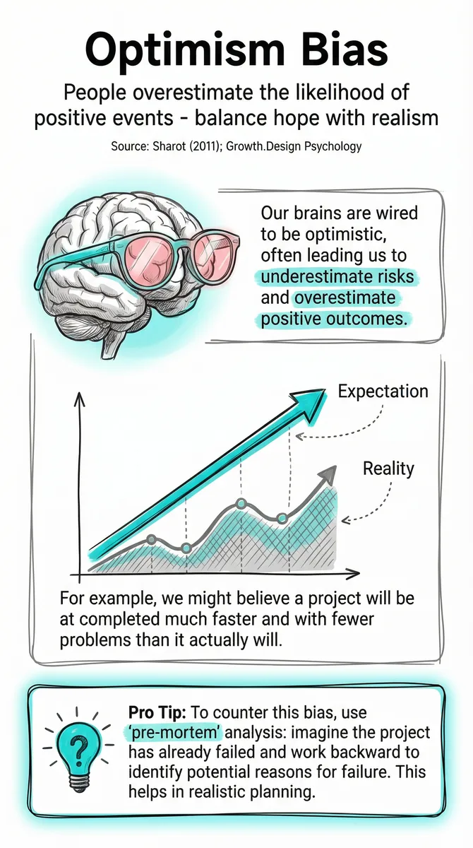 Optimism Bias pattern illustration