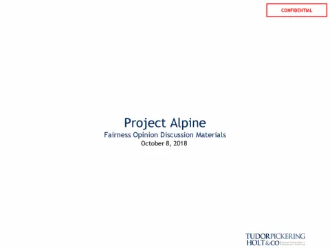 Tudor, Pickering, Holt &amp; Co | Investment Banking Pitch Book | 60 slides