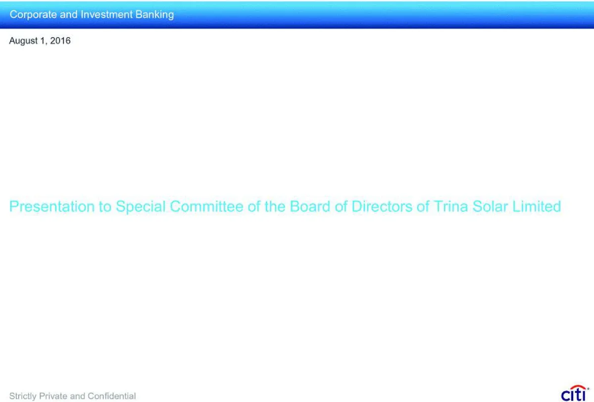 Citi | Investment Banking Pitch Book | 16 slides · slide 1