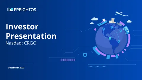 Freightos | Investor Presentation Deck | 35 slides