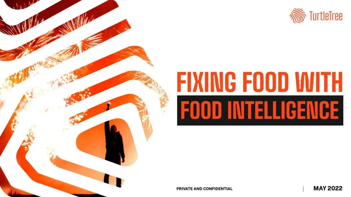 Read the 12-page pitch deck I used to raise $30 million for my food-tech startup · slide 1