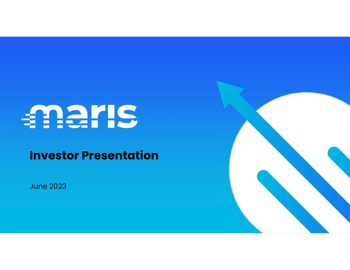 Maris-Tech | Investor Presentation Deck | 28 slides · slide 1