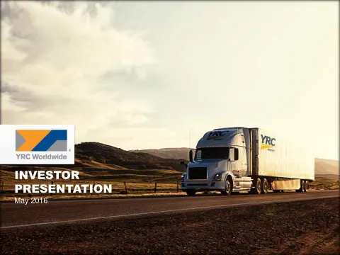Yellow Corporation | Investor Presentation Deck | 39 slides