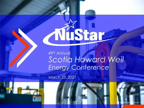 NuStar Energy | Investor Conference Presentation Deck | 38 slides