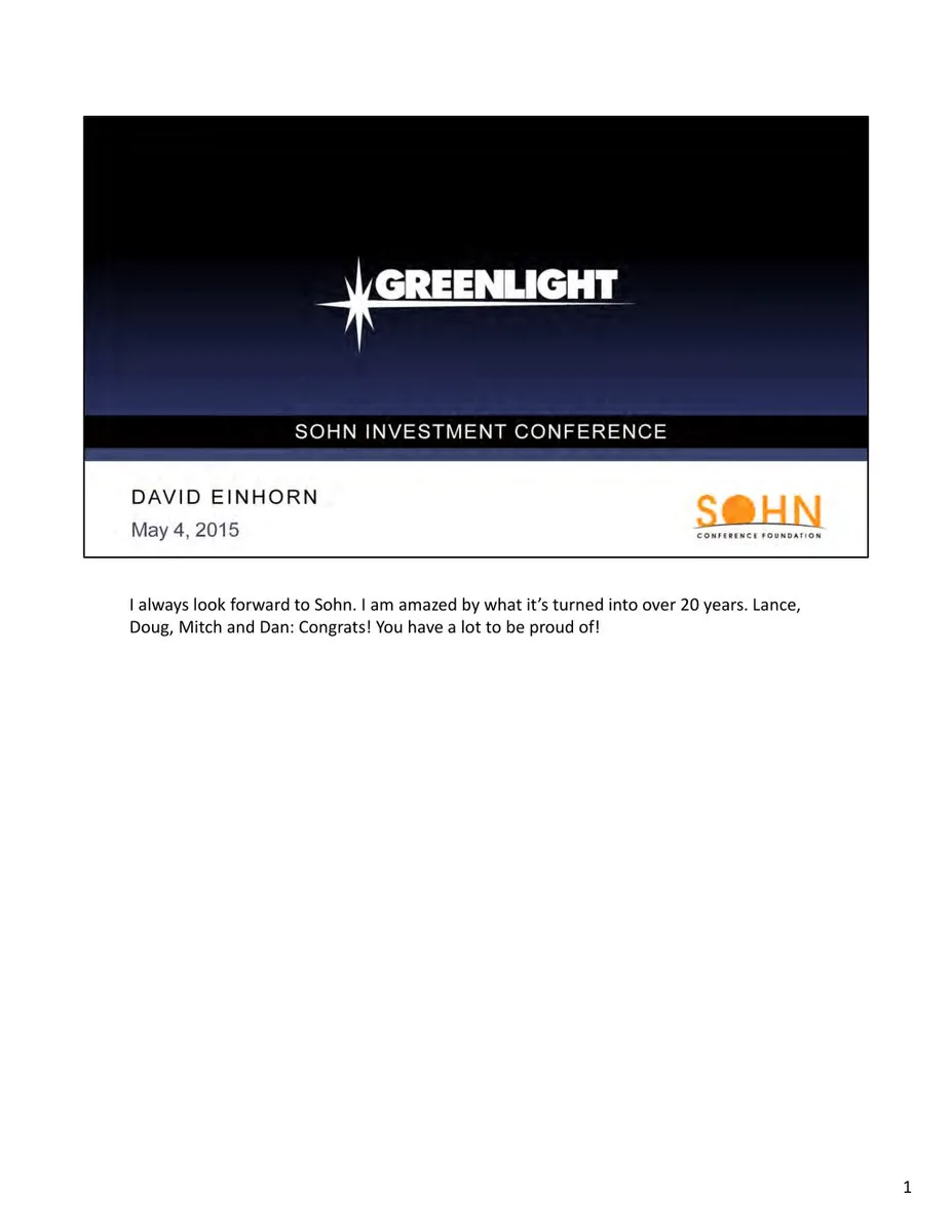 Includes a personal congratulatory note from the presenter to the conference organizers.