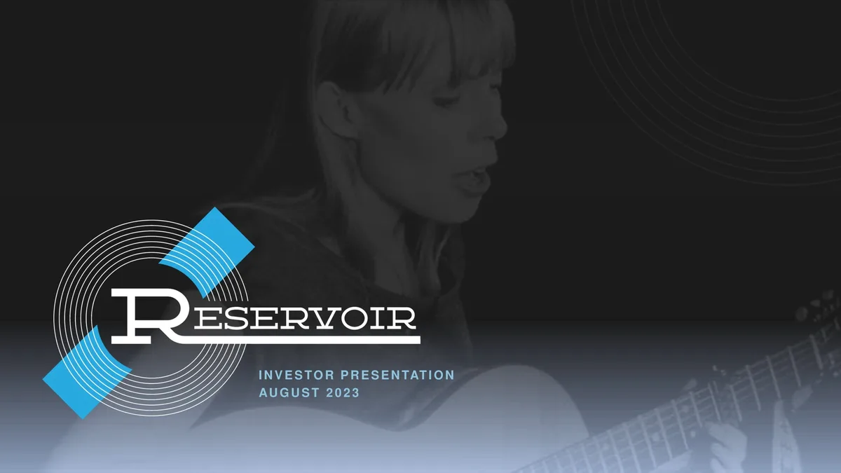 Reservoir | Investor Presentation Deck | 35 slides · slide 1