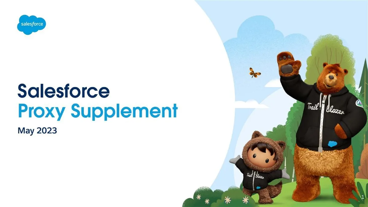 Salesforce | Shareholder Engagement Presentation Deck | 26 slides · slide 1