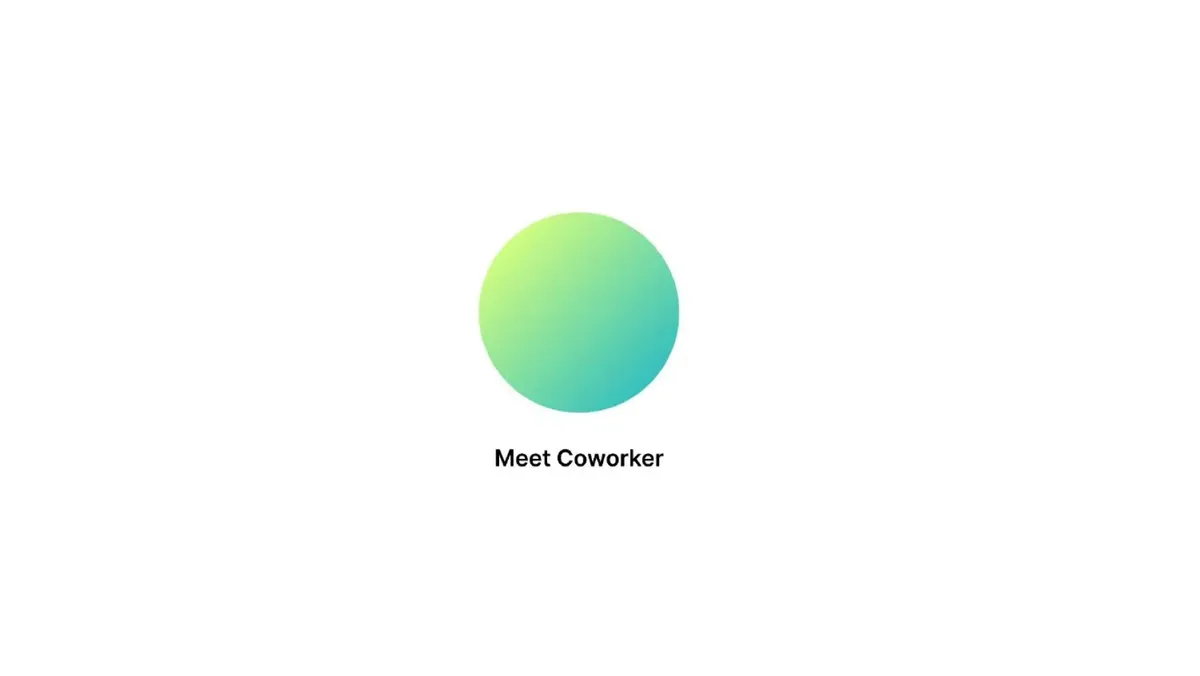 Pitch Deck: AI workplace agent startup Coworker's $13M seed round · slide 1