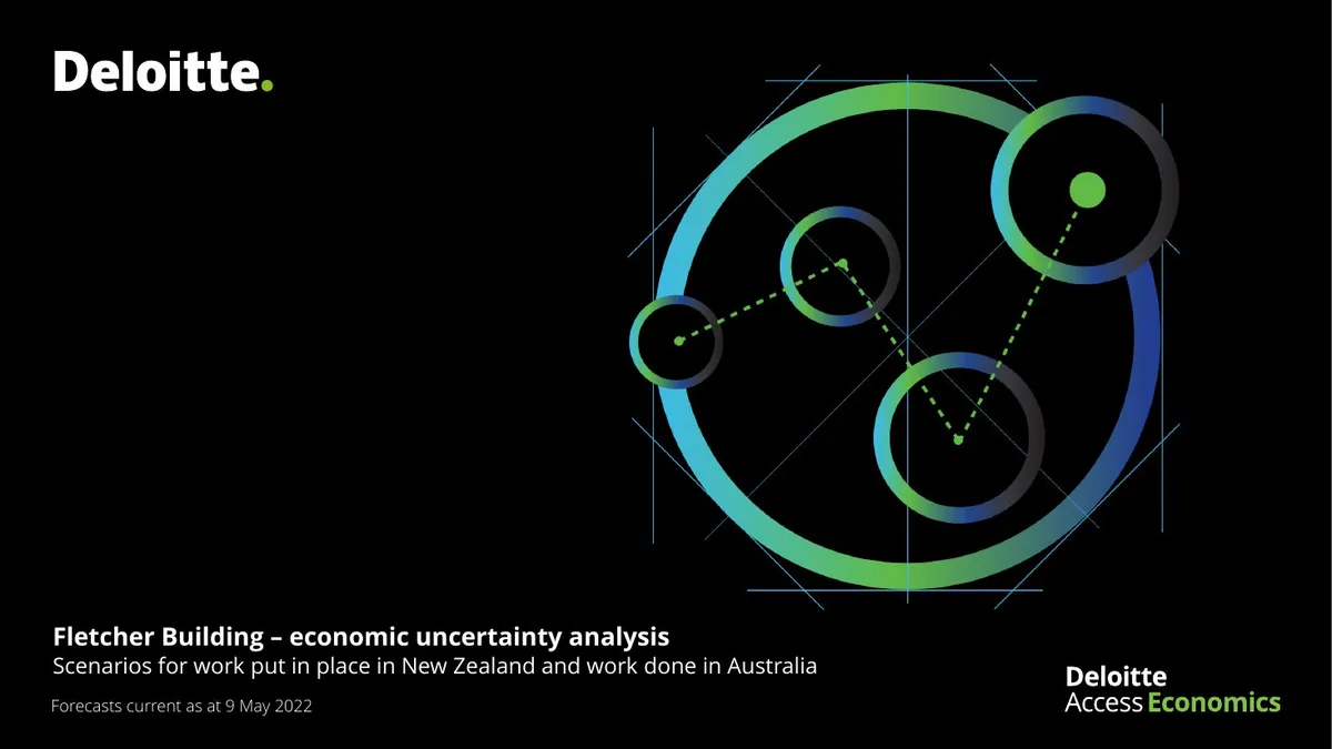 Fletcher Building – economic uncertainty analysis · slide 1