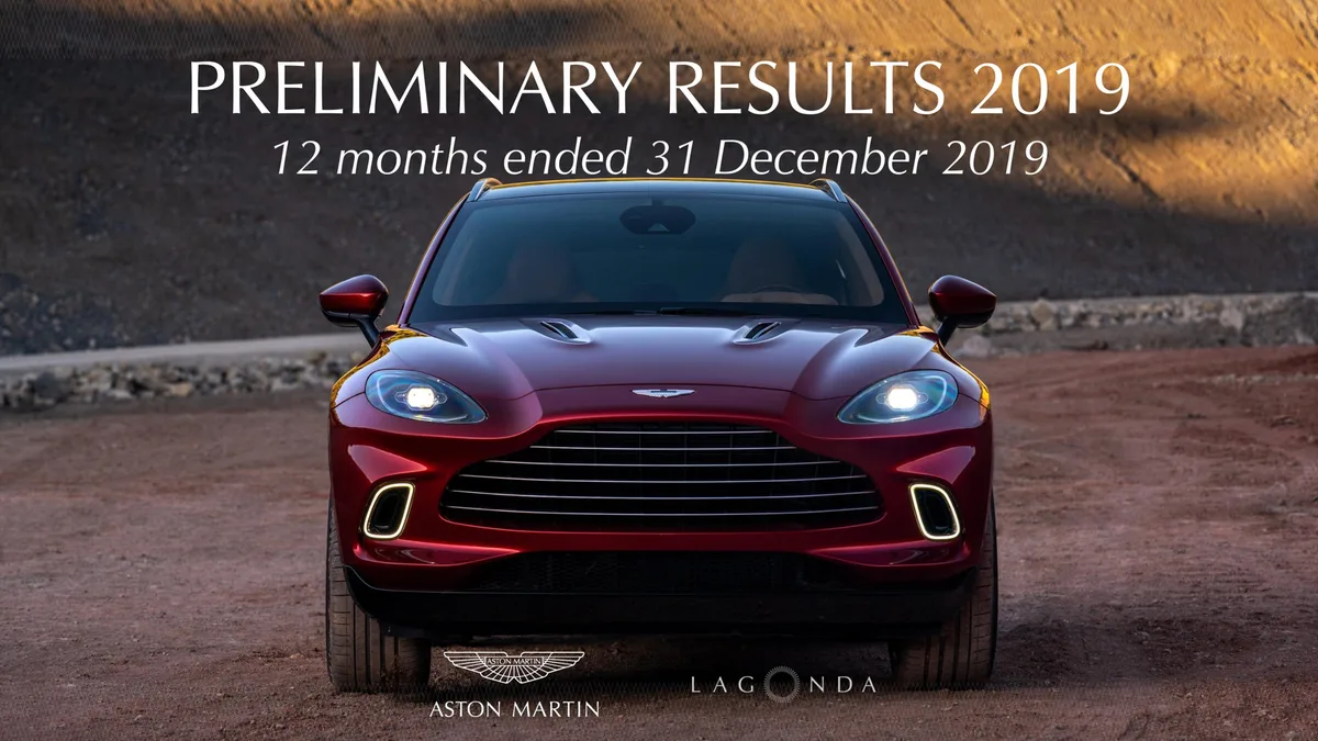 Aston Martin Lagonda | Results Presentation Deck | 34 slides · slide 1
