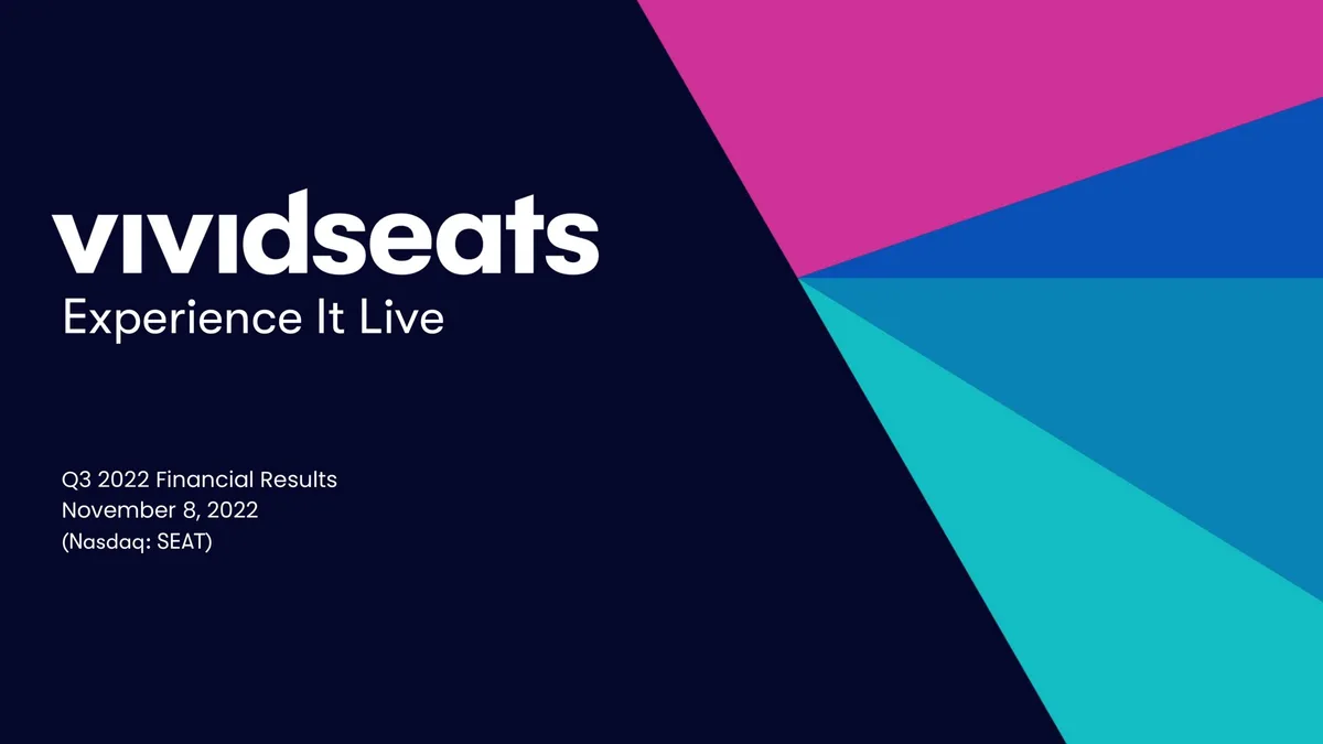 Vivid Seats | Results Presentation Deck | 20 slides · slide 1